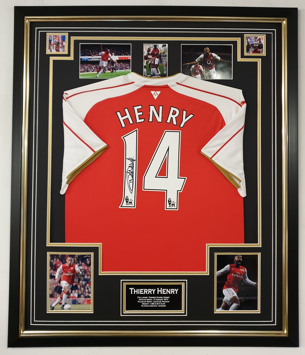 Thierry Henryarsenal Signed Shirt Experience Epic