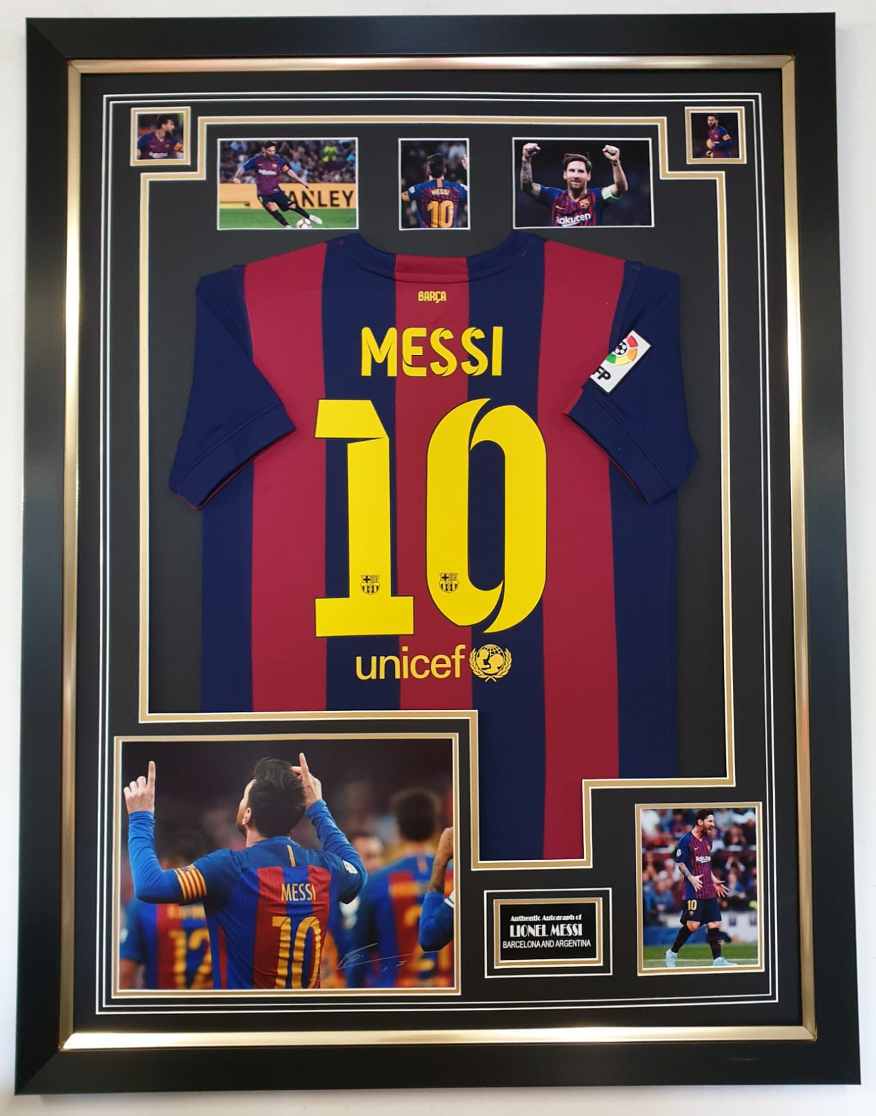 lionel messi signed shirt