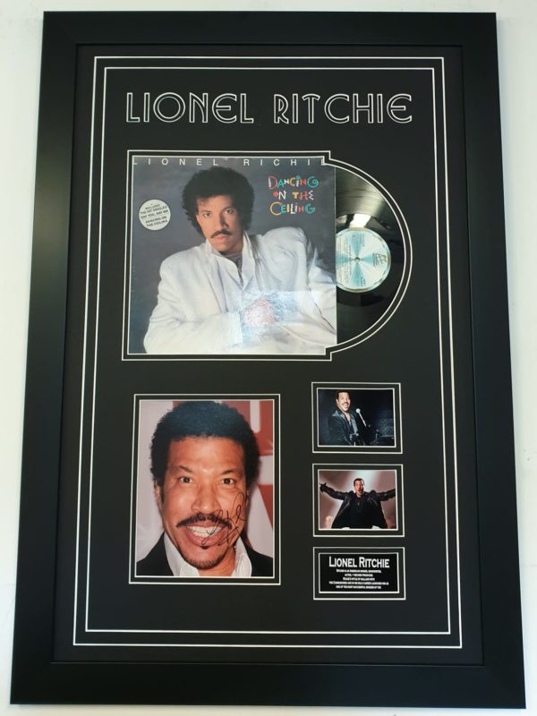 Lionel Ritchie Signed Photo Framed