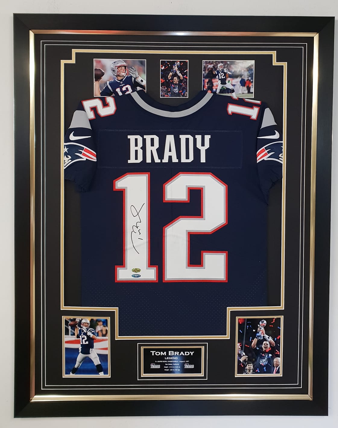 tom brady signed shirt