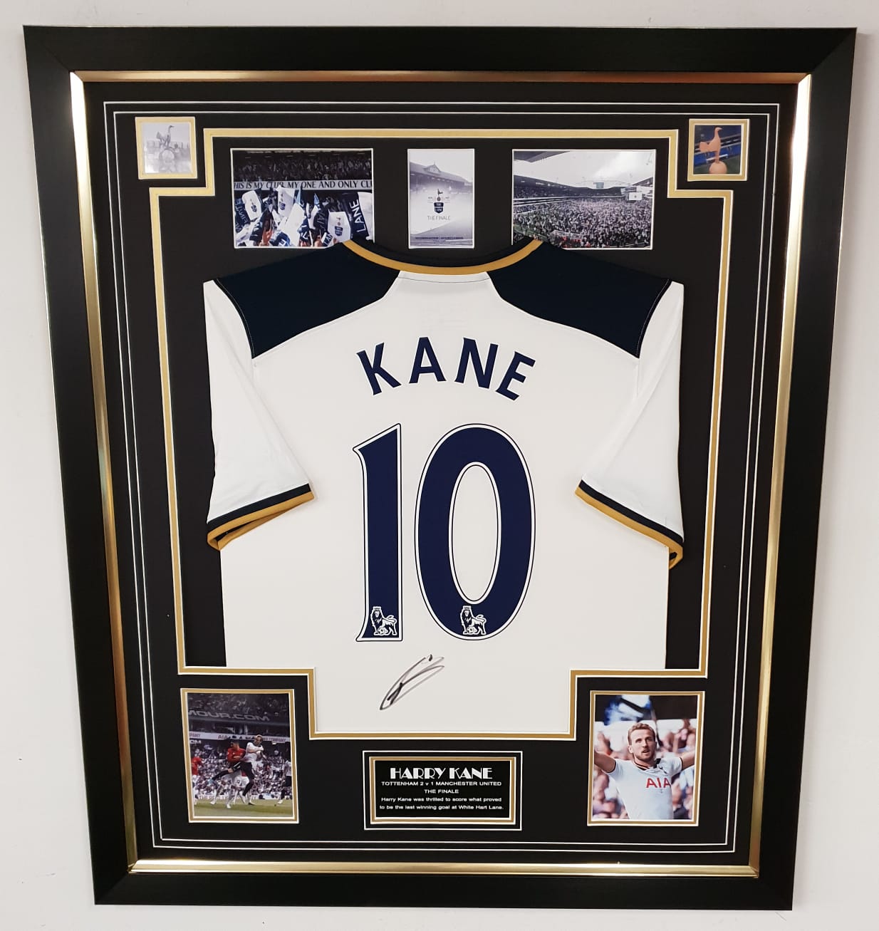 Harry Kane of Tottenham Signed Shirt RECORD BREAKING DISPLAY