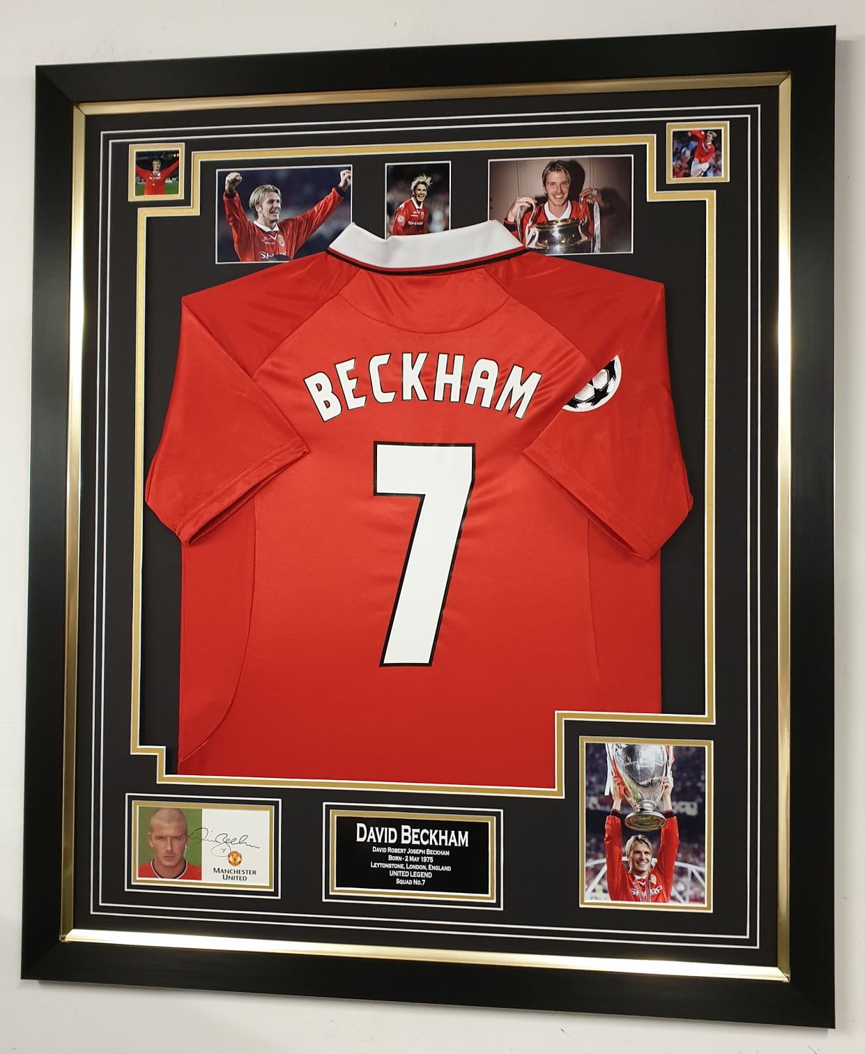 david beckham signed jersey