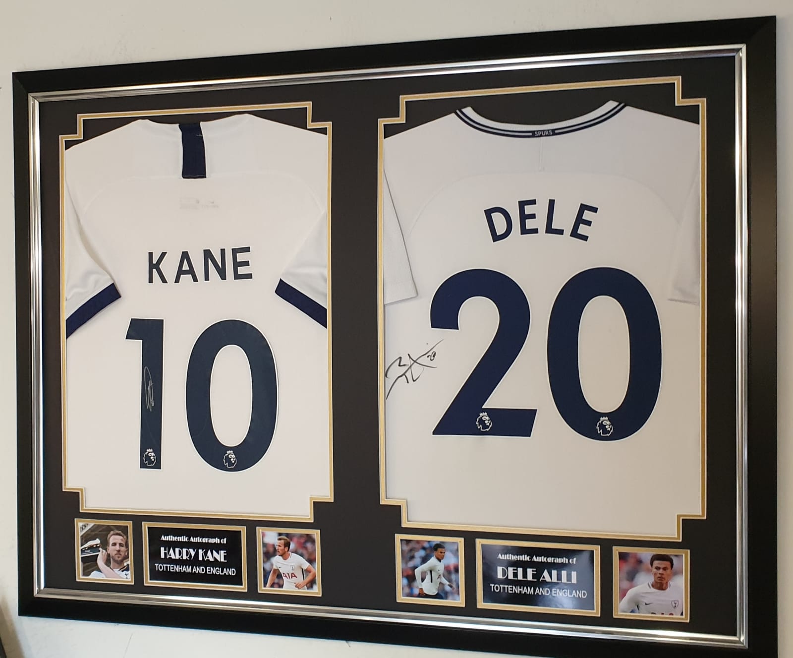 Harry Kane & Dele Alli Dual Signed 16x12 Tottenham Hotspur Photograph 26177