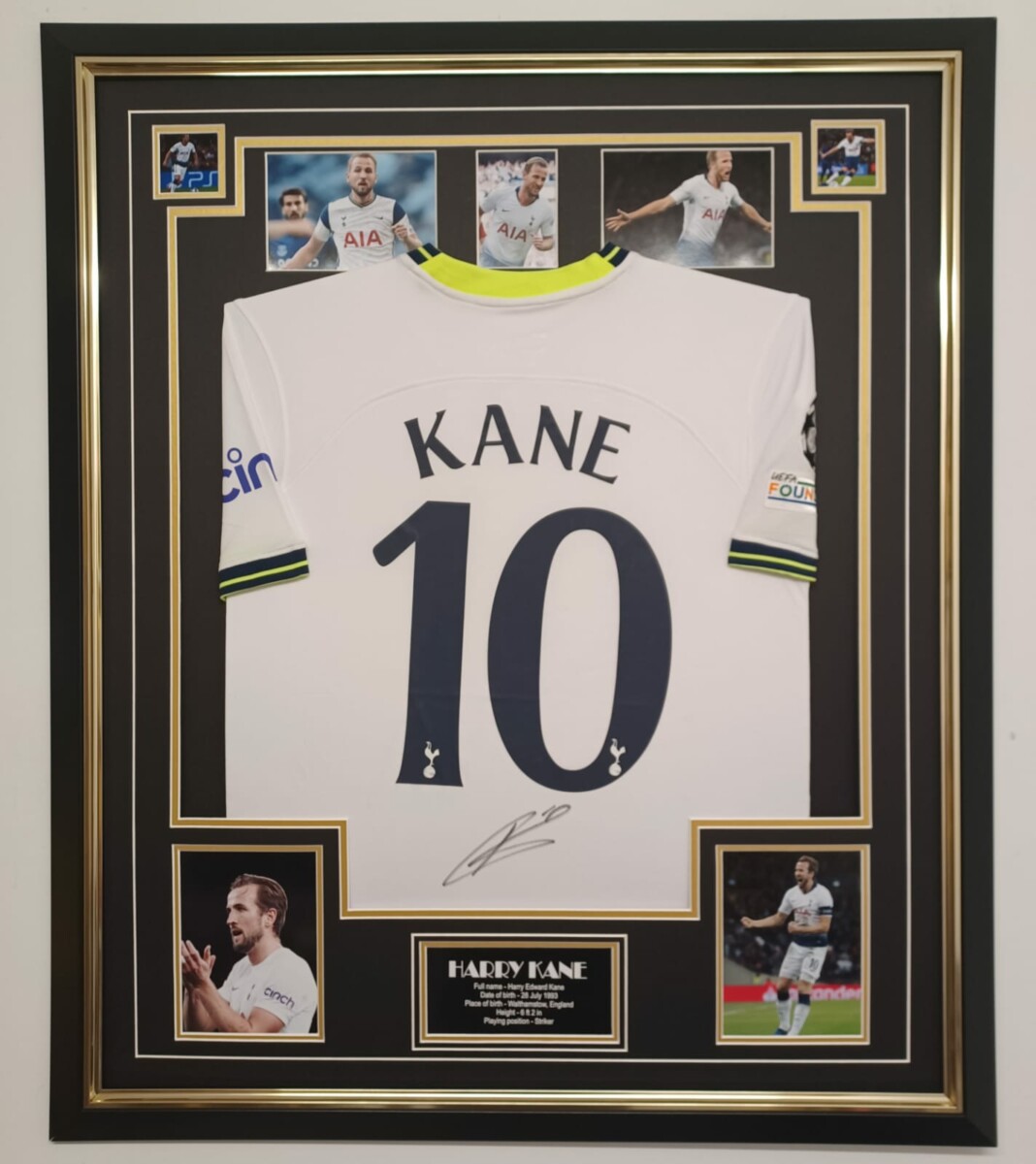 Harry Kane Spurs Signed Football Shirt Framed – Experience Epic