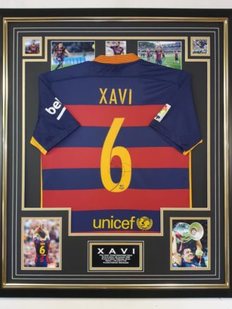 xavi signed shirt