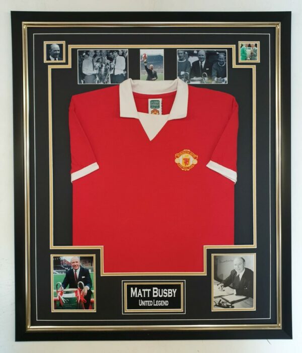 Matt Busby Shirt Framed