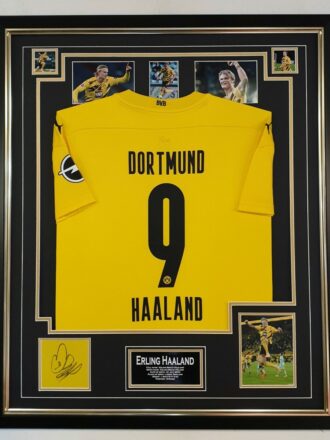 Erling Haaland Signed Shirt Framed