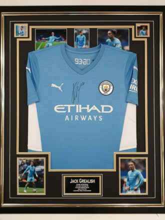 Jack Grealish Signed Manchester City Shirt New