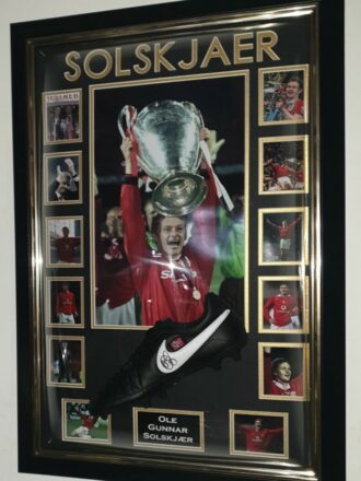 Solskjaer Signed Football Boots Manchester United