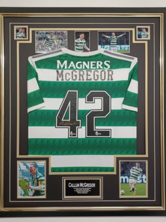 PENDING PICK UPGlasgow Celtic Framed Signed Football Shirt