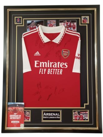 ARSENAL SQUAD SIGNED SHIRT FRAMED