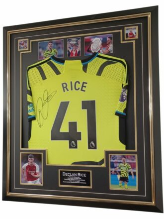 DECLAN RICE SIGNED SHIRT ARSENAL FC FRAMED