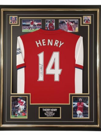 THIERRY HENRY SIGNED ARSENAL SHIRT FRAMED