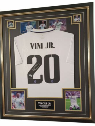VINIVIUS JR SIGNED REAL MADRID FC SHIRT FRAMED